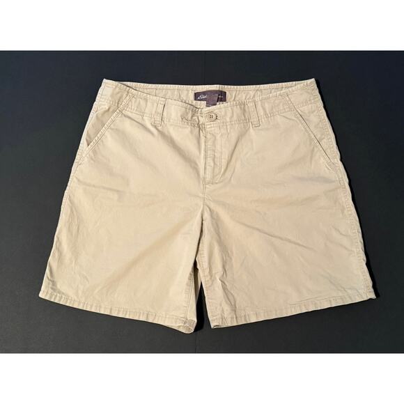 Women's Eddie Bauer Ripstop Khaki Shorts, Size 10 - Picture 1 of 4